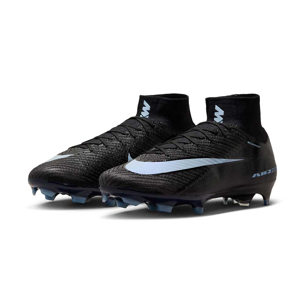 Zoom Superfly 10 Elite FG Firm Ground Cleat - Black/Ice Blue - Regular (D)