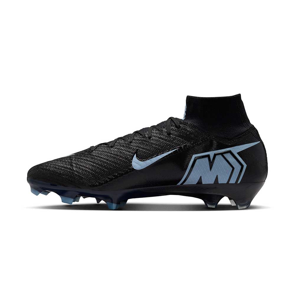 Zoom Superfly 10 Elite FG Firm Ground Cleat - Black/Ice Blue - Regular (D)