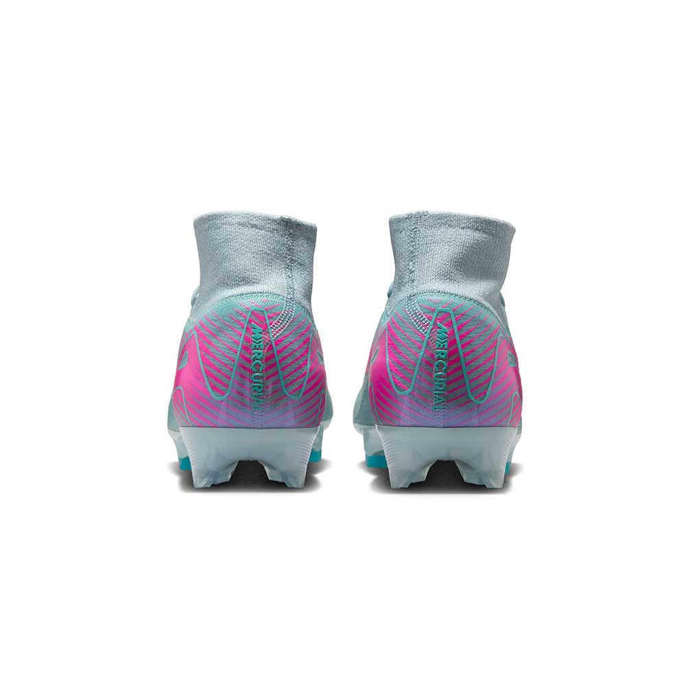 All Gender Mercurial Zoom Superfly 10 Elite FG High-Top Soccer Cleats - Ocean Cube/Pink Blast - Regular (D)