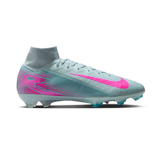 All Gender Mercurial Zoom Superfly 10 Elite FG High-Top Soccer Cleats - Ocean Cube/Pink Blast - Regular (D)