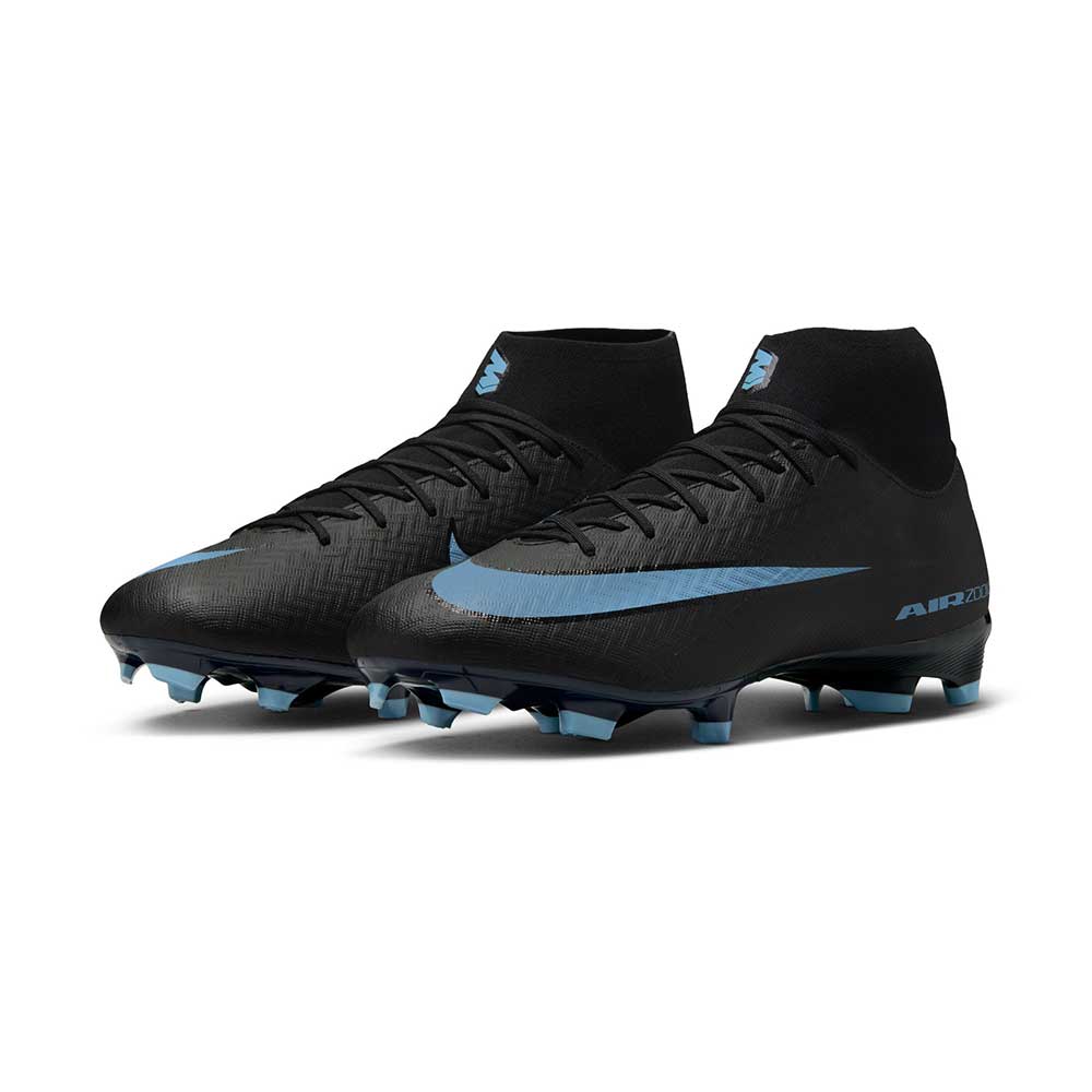Mercurial Superfly 10 Academy MG Soccer Cleat - Black/Ice Blue - Regular (D)