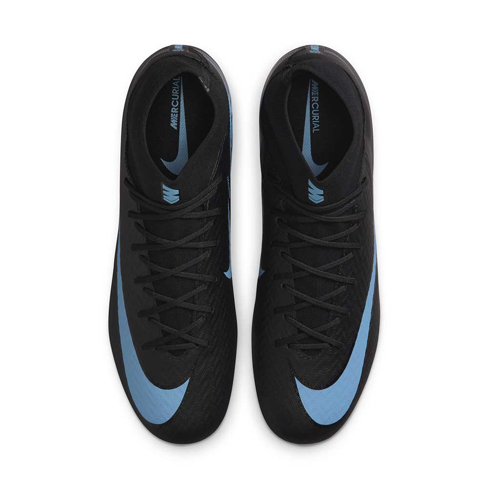 Mercurial Superfly 10 Academy MG Soccer Cleat - Black/Ice Blue - Regular (D)