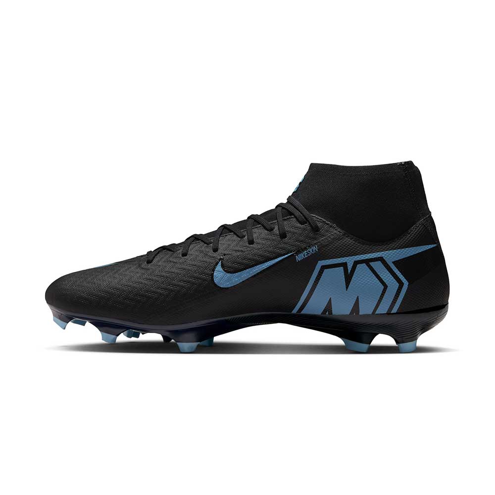 Mercurial Superfly 10 Academy MG Soccer Cleat - Black/Ice Blue - Regular (D)