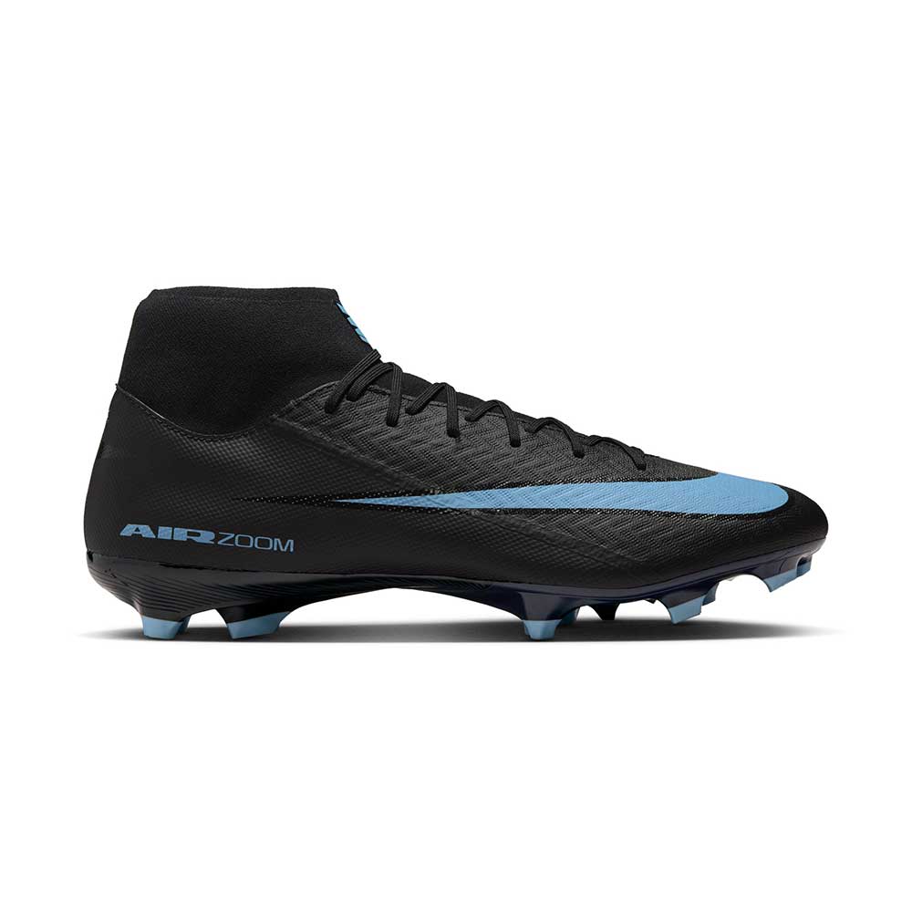 Mercurial Superfly 10 Academy MG Soccer Cleat - Black/Ice Blue - Regular (D)