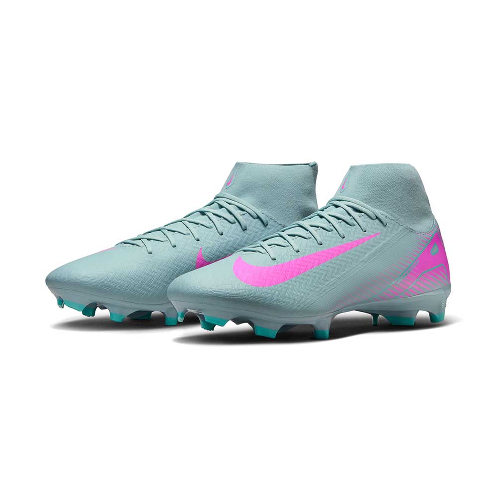 Zoom Superfly 10 Academy FG/MG Soccer Cleat - Ocean Cube/Pink Blast - Regular (D)