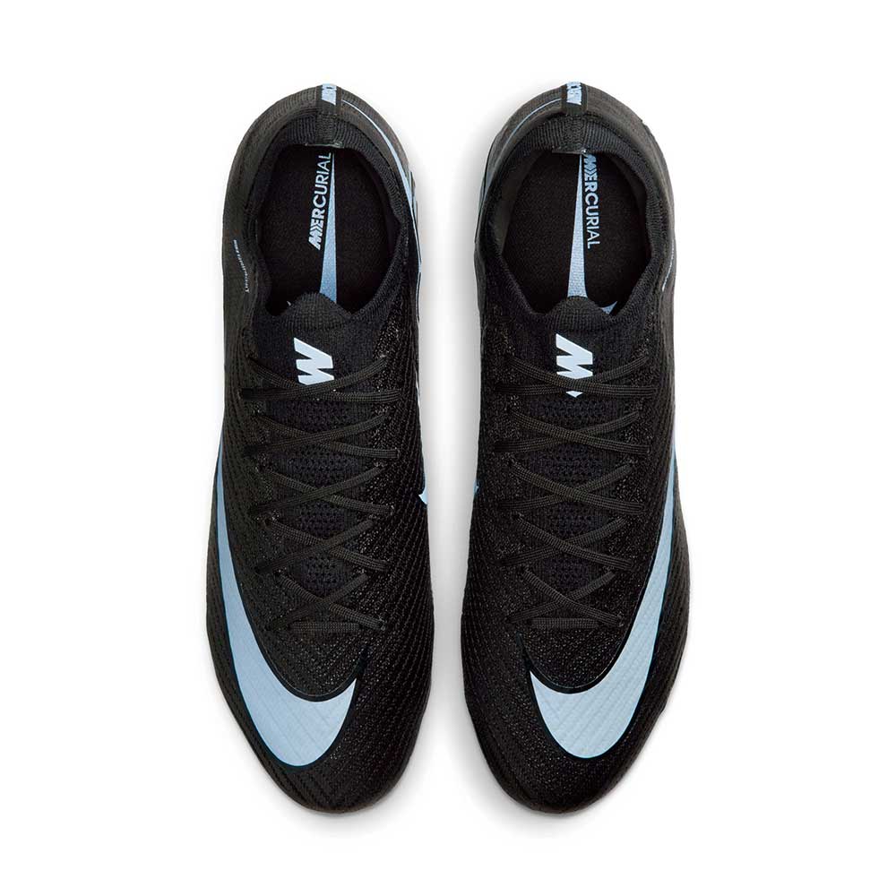 Zoom Vapor 16 Elite FG Soccer Cleat - Black/Ice Blue - Regular (D)