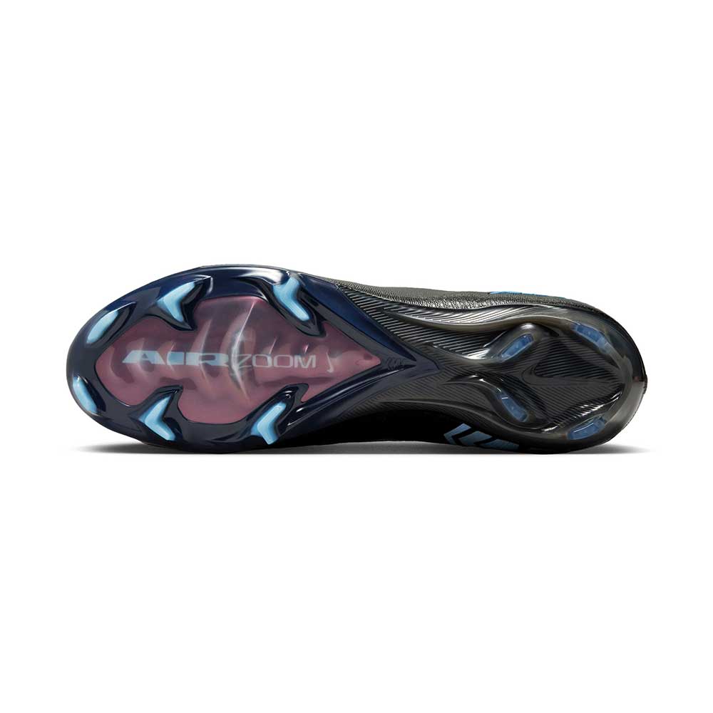Zoom Vapor 16 Elite FG Soccer Cleat - Black/Ice Blue - Regular (D)