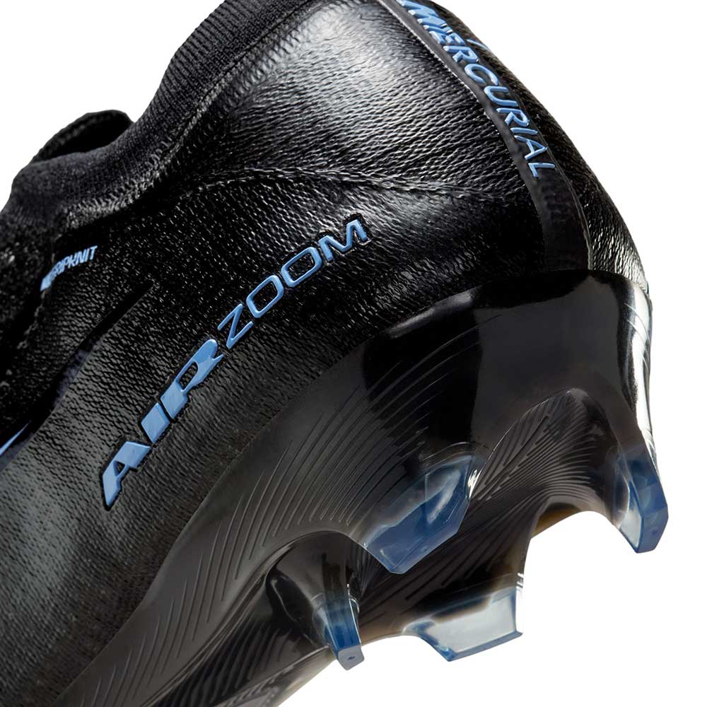Zoom Vapor 16 Elite FG Soccer Cleat - Black/Ice Blue - Regular (D)