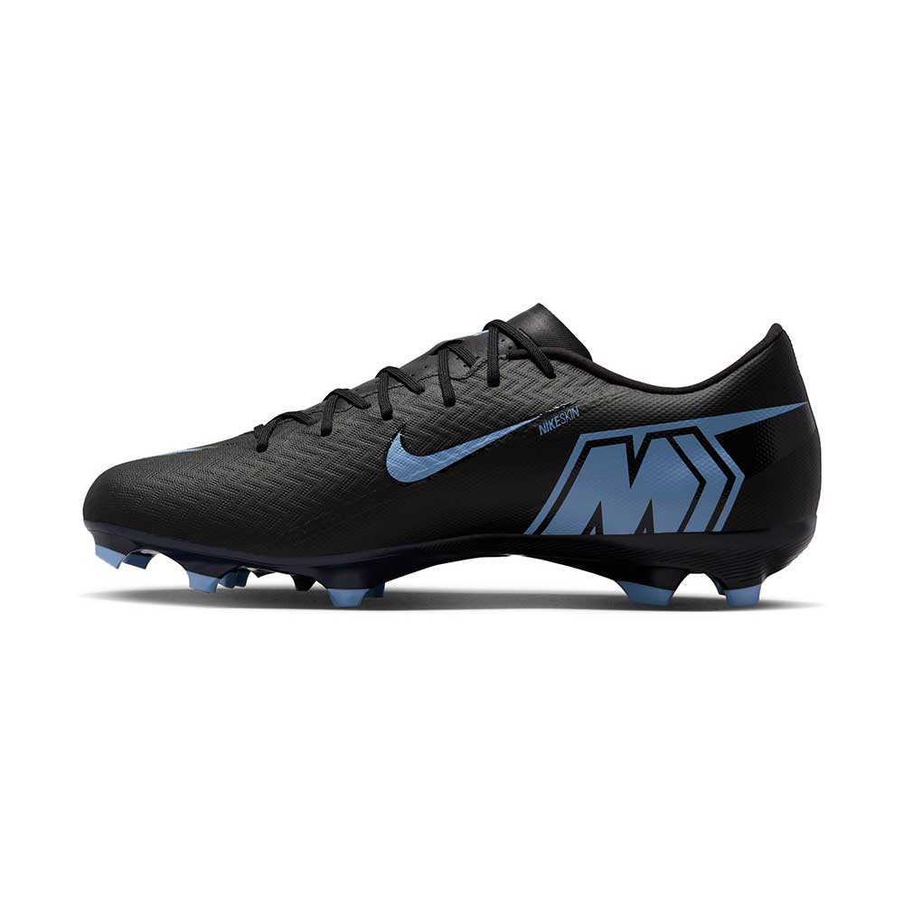 ZM Vapor 16 Academy FG/MG Soccer Cleat - Black/Ice Blue - Regular (D)