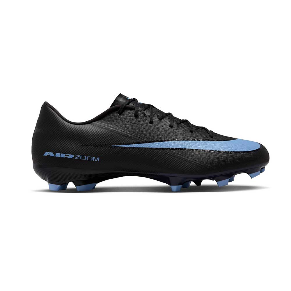ZM Vapor 16 Academy FG/MG Soccer Cleat - Black/Ice Blue - Regular (D)