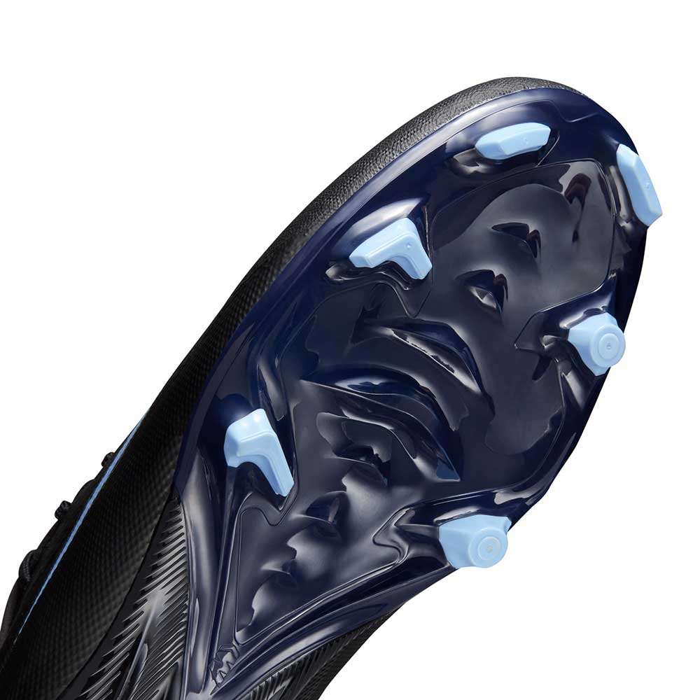 ZM Vapor 16 Academy FG/MG Soccer Cleat - Black/Ice Blue - Regular (D)