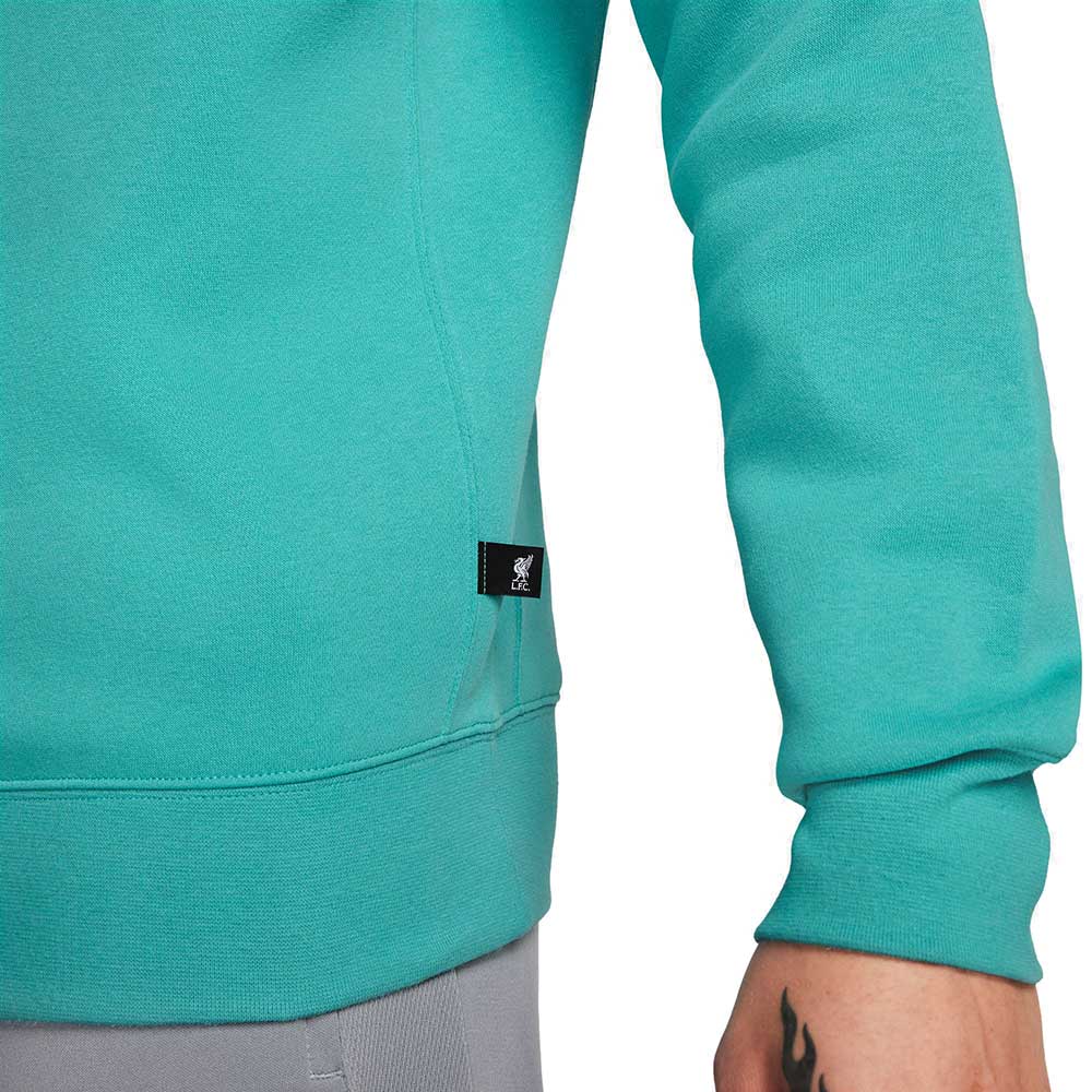 Men's Nike Soccer Liverpool FC Club Crew-Neck - Washed Teal/Metallic Silver