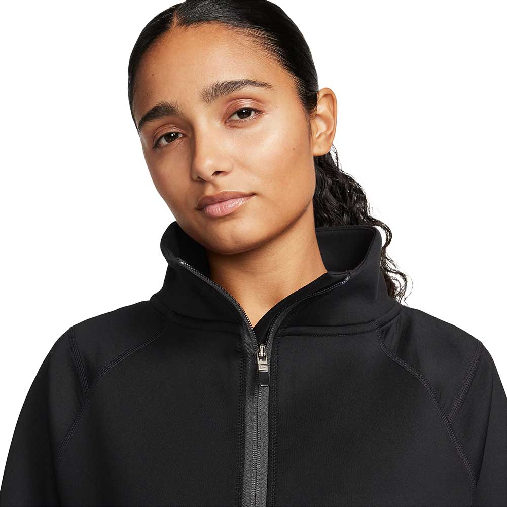 Women's Nike Pro Dri-FIT 1/2-Zip Training Top - Black/Anthracite