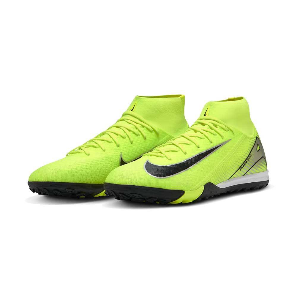 ZM Superfly Academy TF Turf Soccer Shoe - Volt/Black - Regular (D)