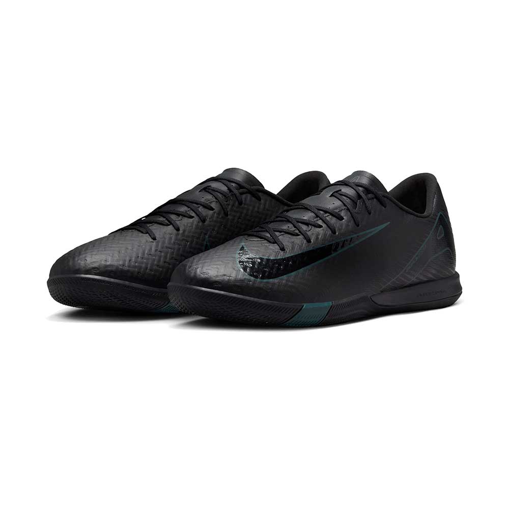 Zoom Vapor 16 Academy IC Soccer Shoe - Black/Black/Deep Jungle - Regular (D)