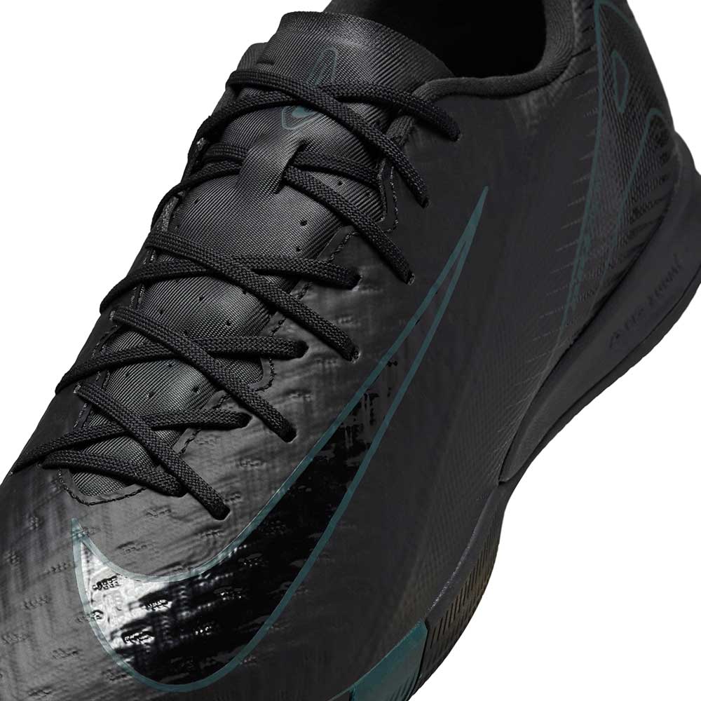 Zoom Vapor 16 Academy IC Soccer Shoe - Black/Black/Deep Jungle - Regular (D)