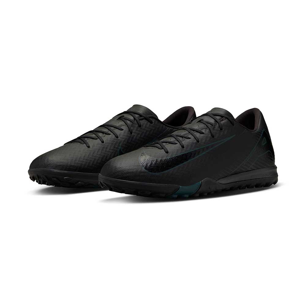 Zoom Vapor 16 Academy TF Soccer Turf Shoe - Black/Black-Deep Jungle - Regular (D)