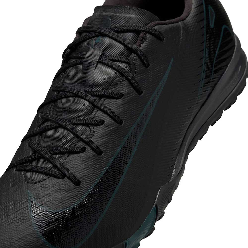 Zoom Vapor 16 Academy TF Soccer Turf Shoe - Black/Black-Deep Jungle - Regular (D)