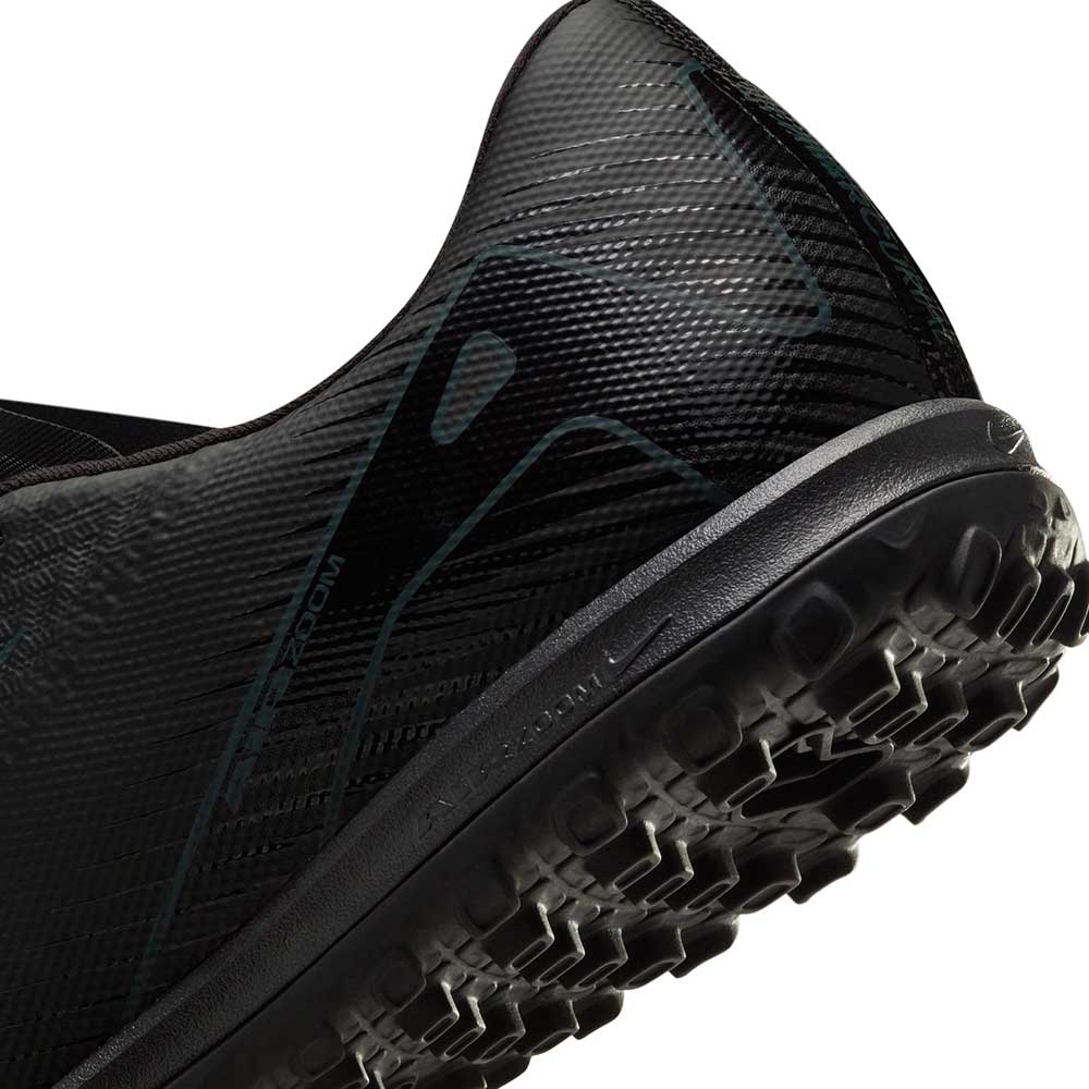 Zoom Vapor 16 Academy TF Soccer Turf Shoe - Black/Black-Deep Jungle - Regular (D)