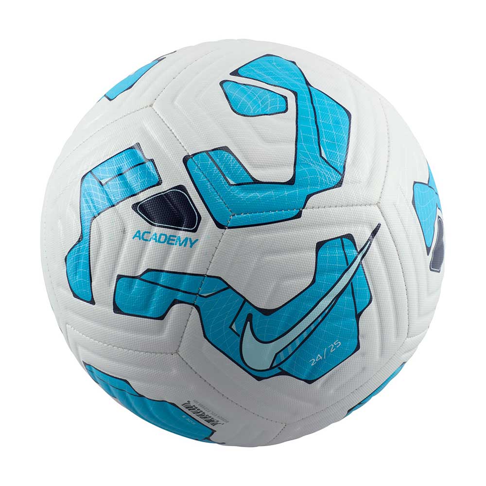 NK Academy FA24 Soccer Ball White/Blue Fury/Glacier Blue