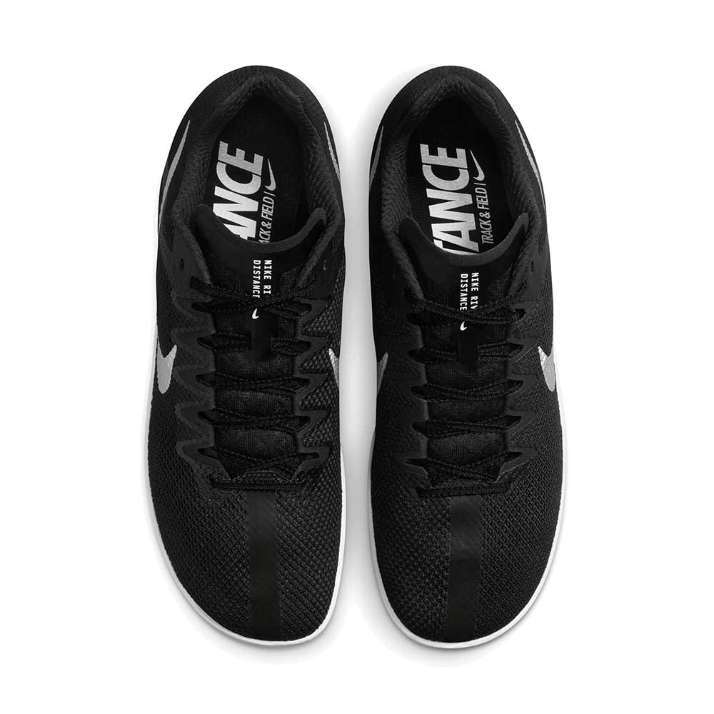 All Gender Nike Zoom Rival Track Spike- Black/Metallic Silver/Black