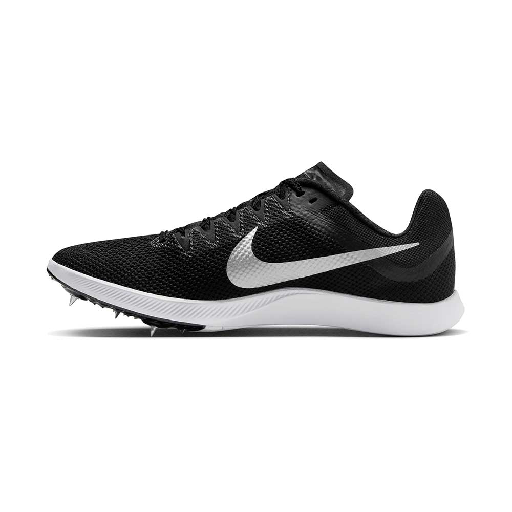 All Gender Nike Zoom Rival Track Spike- Black/Metallic Silver/Black