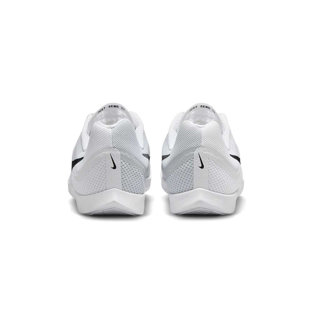 All Gender Nike Zoom Rival Distance- White/Black/Metallic Silver