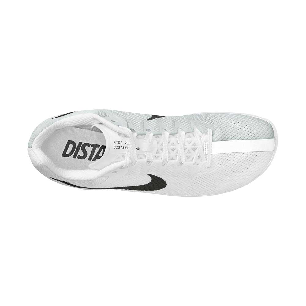 All Gender Nike Zoom Rival Distance- White/Black/Metallic Silver