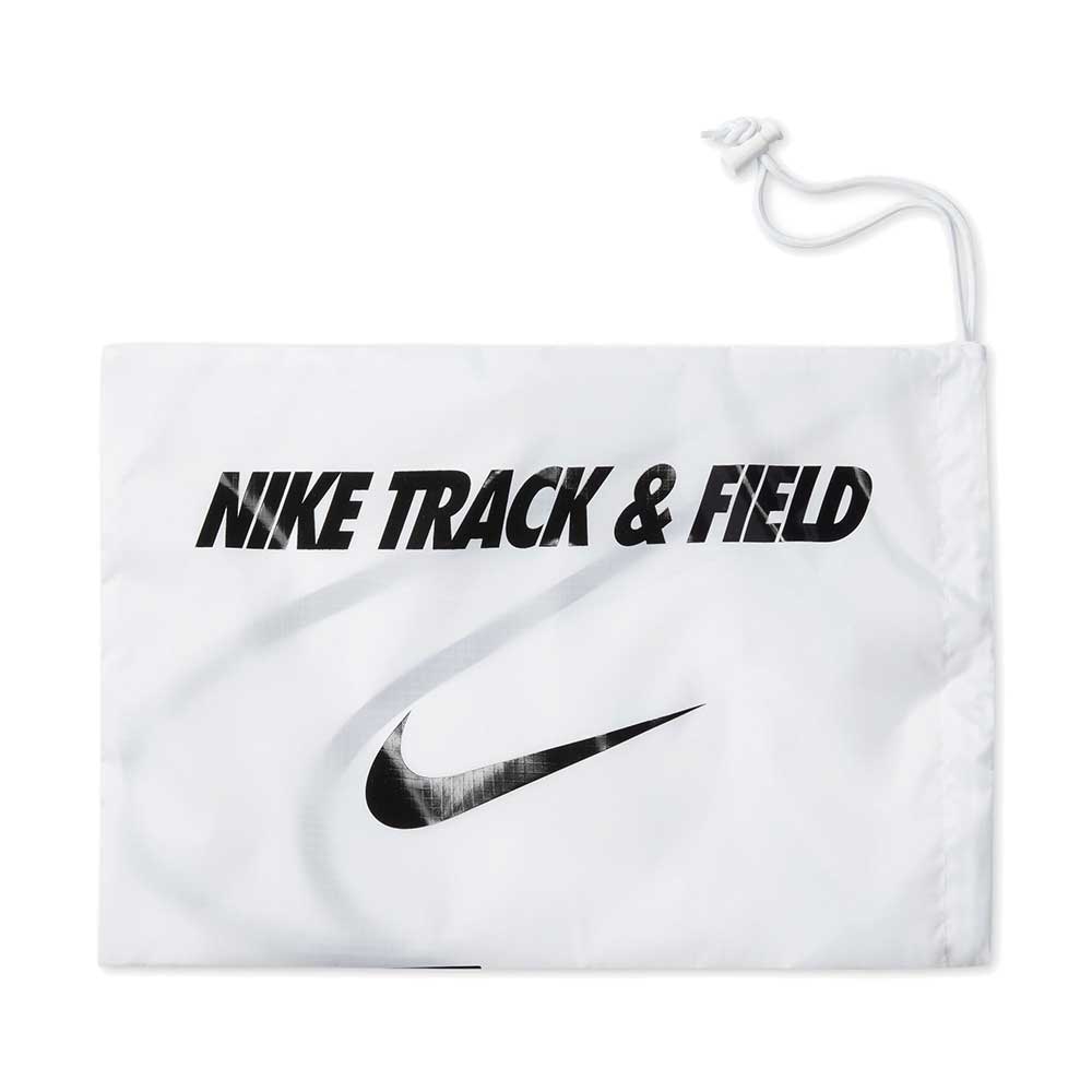 All Gender Nike Zoom Rival Distance- White/Black/Metallic Silver