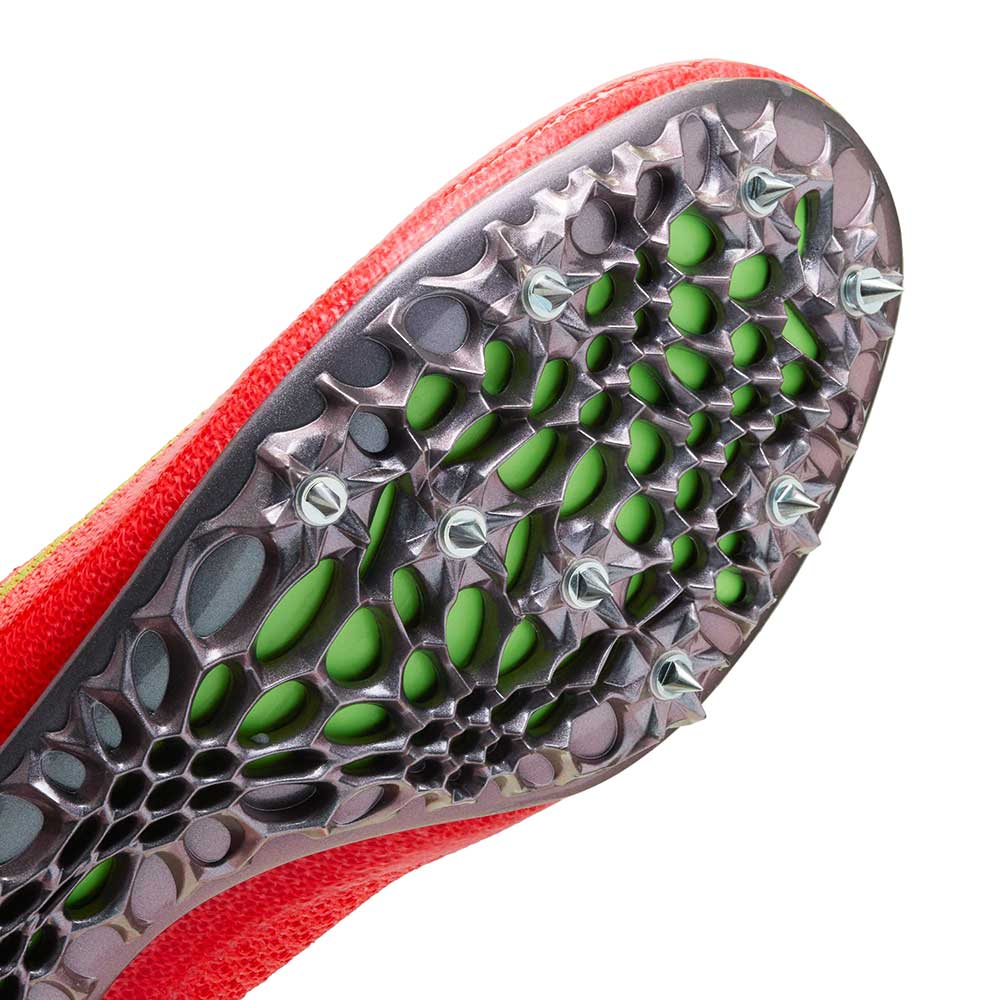 All Gender Nike Superfly Elite 2 Track & Field Sprinting Spikes - Bright Crimson/Washed Coral/Lime Blast- Regular (D)