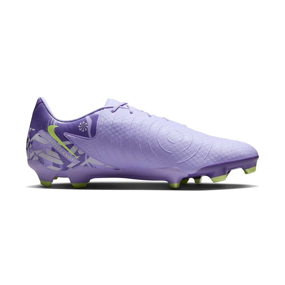 All Gender Phantom GX II Academy FG/MG Soccer Shoe - Purple Agate/Barely Volt - Regular (D)