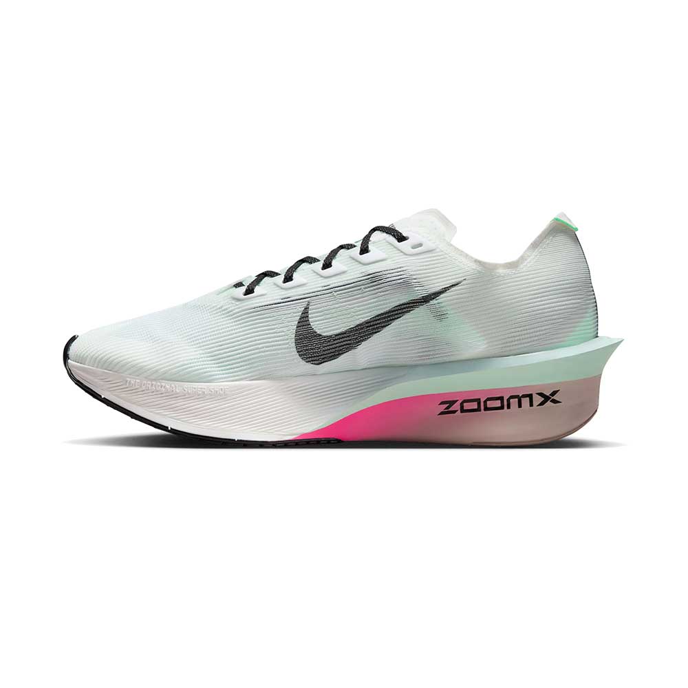 Women's Nike Vaporfly 4 Running Shoe - White/Black/Hyper Pink/Mint Foam - Regular (B)