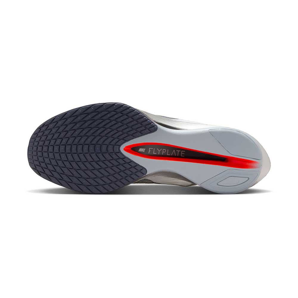 Men's Vaporfly 4 Running Shoe - White/Grid Iron/Obsidian Mist - Regular (D)