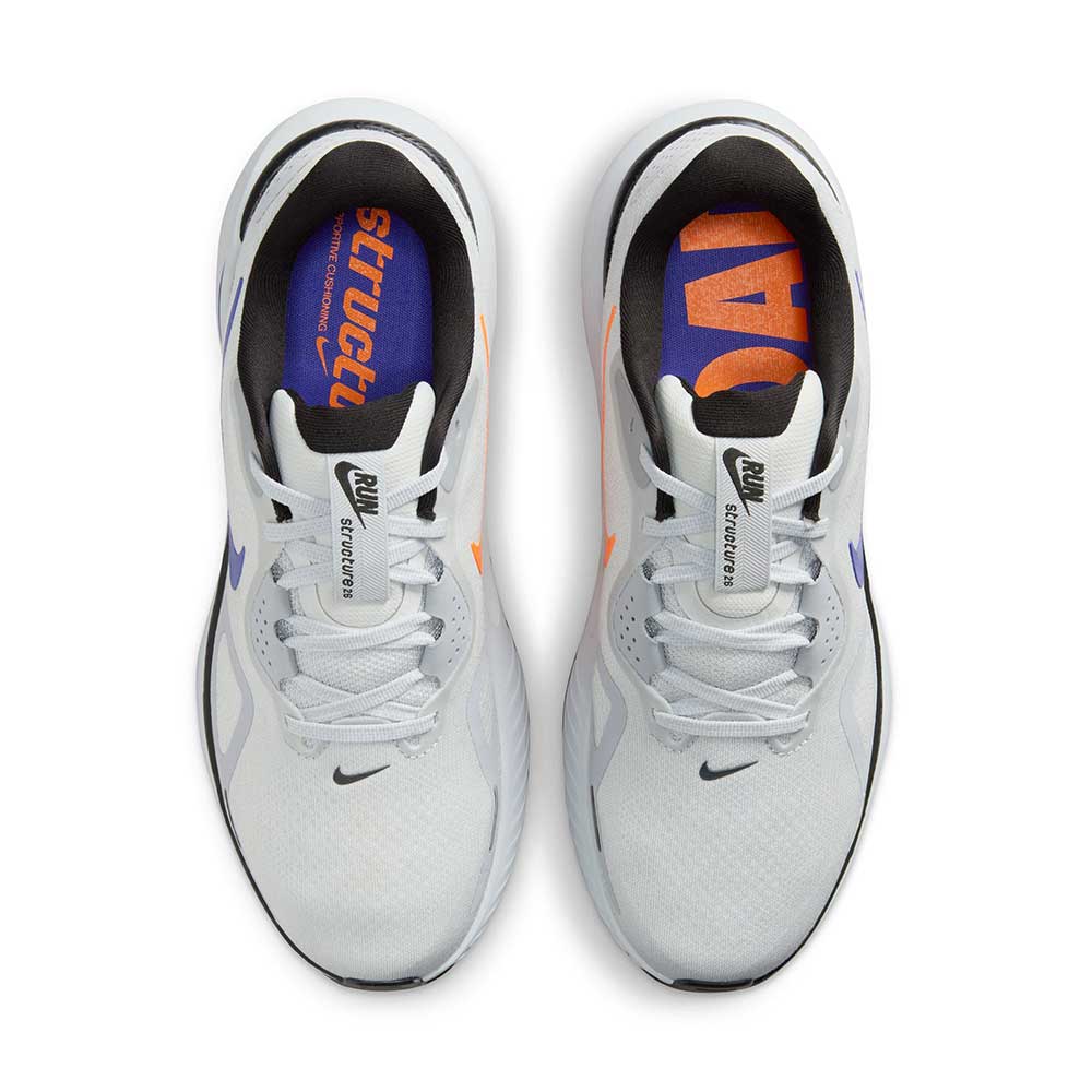 Men's Nike Structure 26 Running Shoe - Pure Platinum/Persian Violet/Wolf Grey - Regular (D)