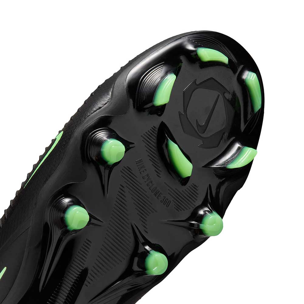 Phantom 6 Low Pro FG Soccer Cleat - Black/Black/Illusion Green - Regular (D)