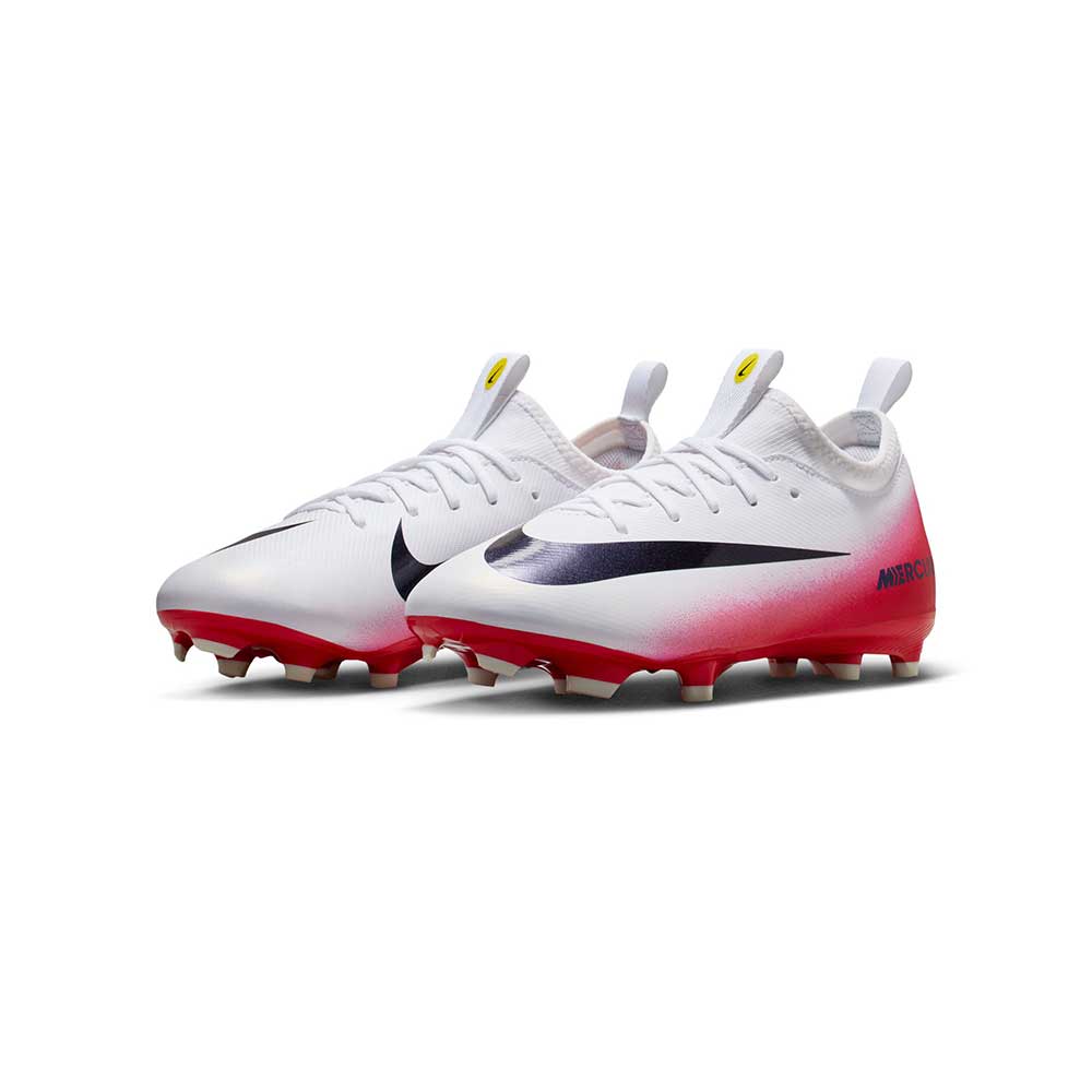 Youth ZM Vapor 16 Academy LV8 FG/MG Soccer Cleats - University Red/Dark Obsidian