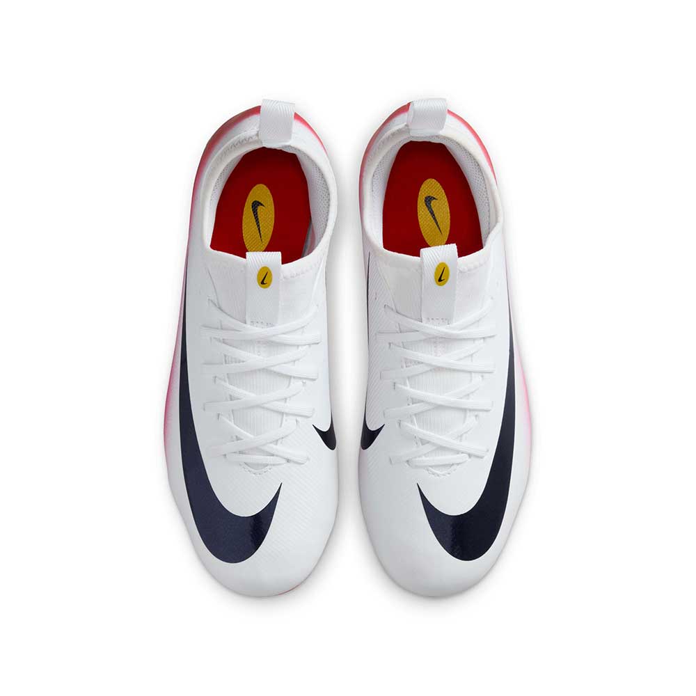 Youth ZM Vapor 16 Academy LV8 FG/MG Soccer Cleats - University Red/Dark Obsidian