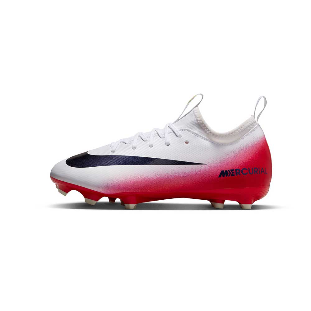 Youth ZM Vapor 16 Academy LV8 FG/MG Soccer Cleats - University Red/Dark Obsidian