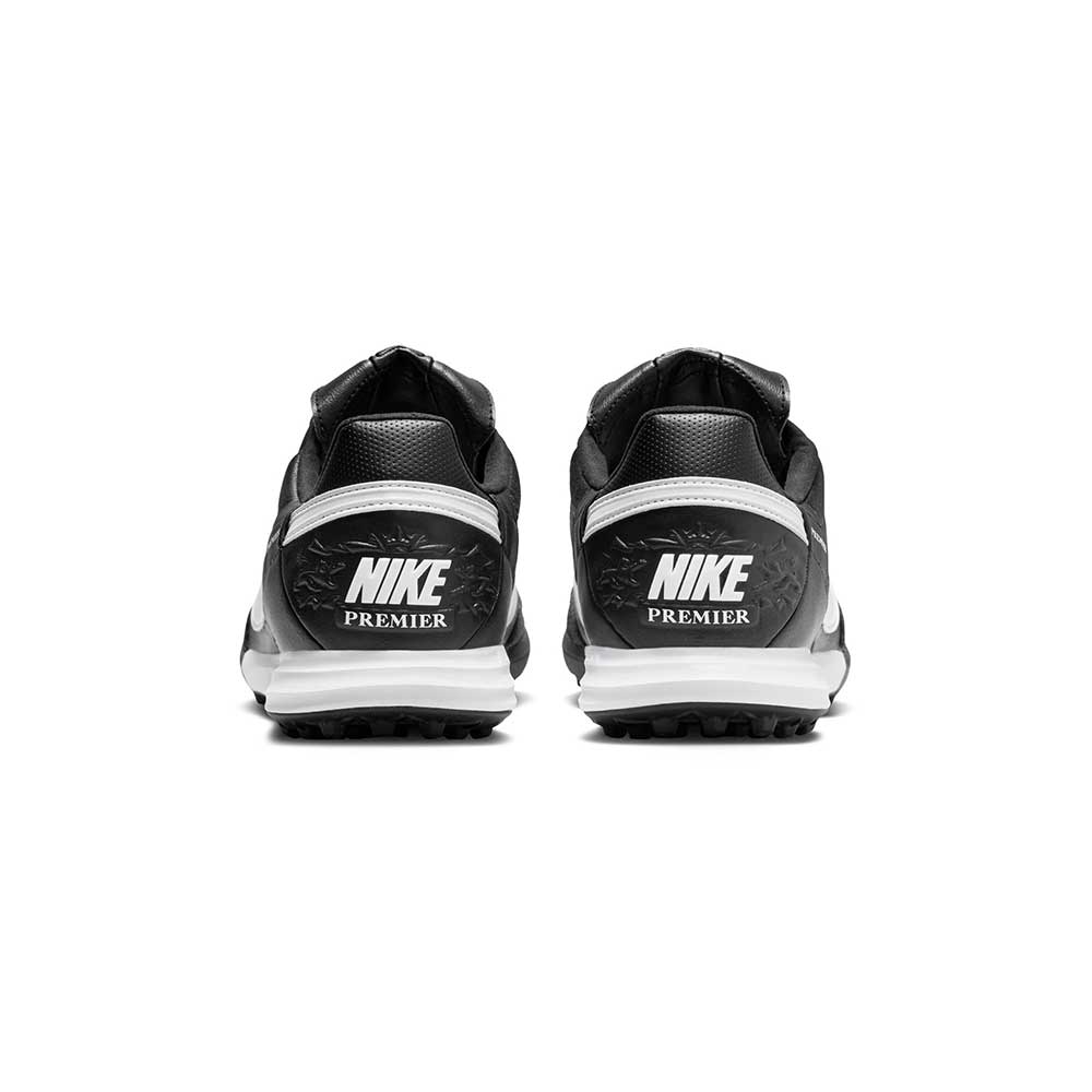 Premier 3 TF Soccer Shoe - Black/White