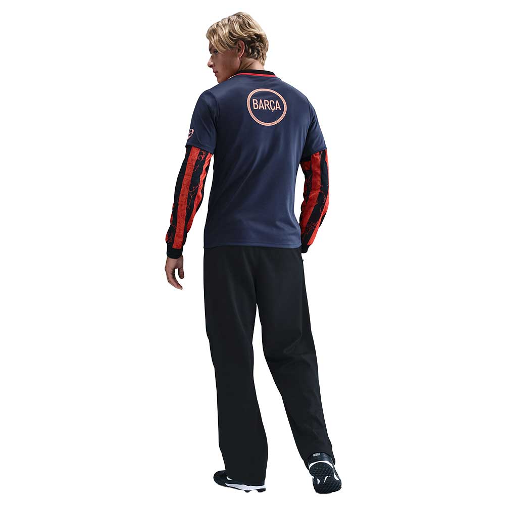 FC Barcelona DF Academy SS Top - Midnight Navy/Bright Mango