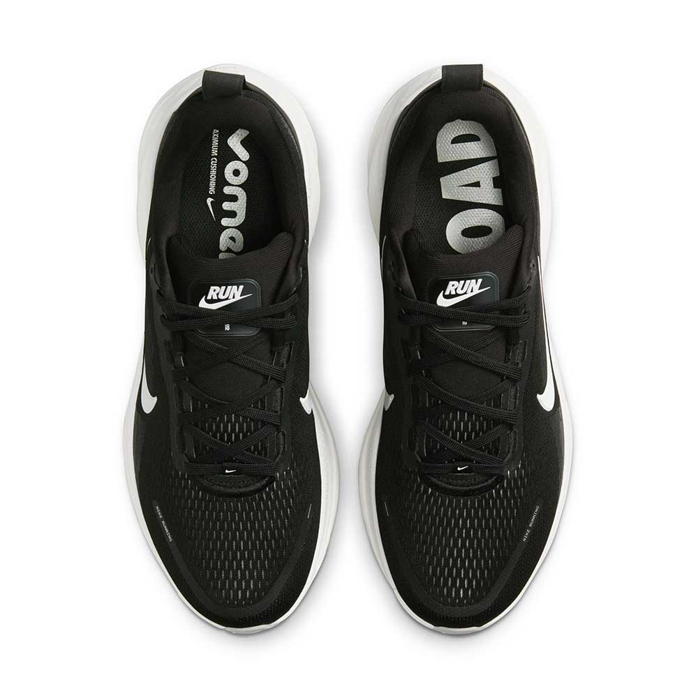 Men's Nike Vomero 18 Running Shoe - Black/Summit White/Coconut Milk - Regular (D)