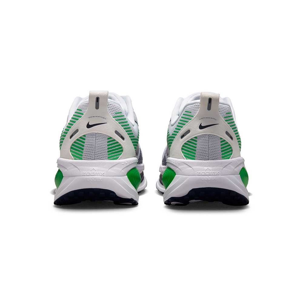 Men's Nike Vomero 18 Running Shoe - White/Midnight Navy/Green Spark