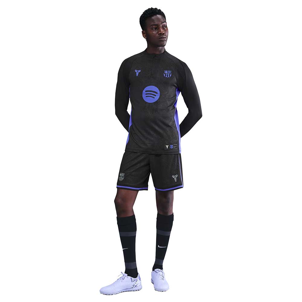 Men's FCB DF PM Strike Drill Top - Black/Black/Persian Violet