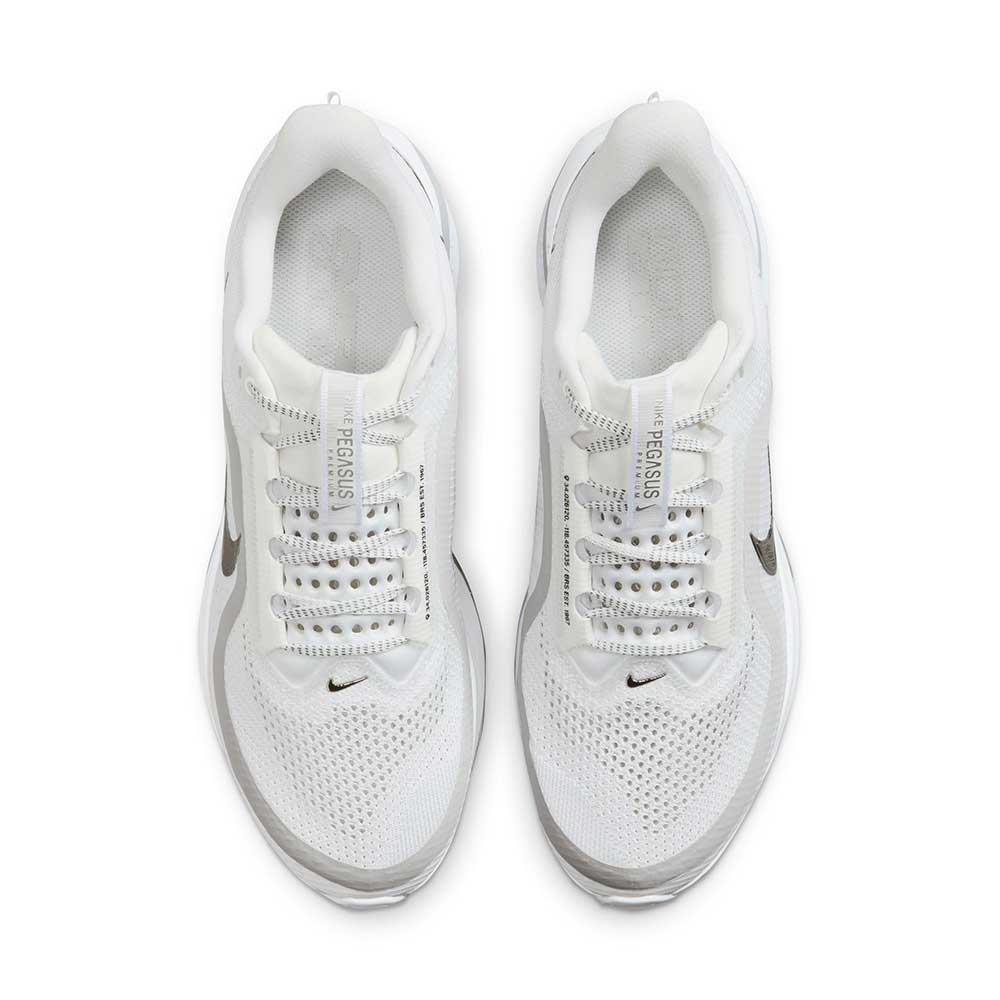 Men's Pegasus Premium Running Shoe - White/Metallic Silver/Metallic Silver - Regular (D)