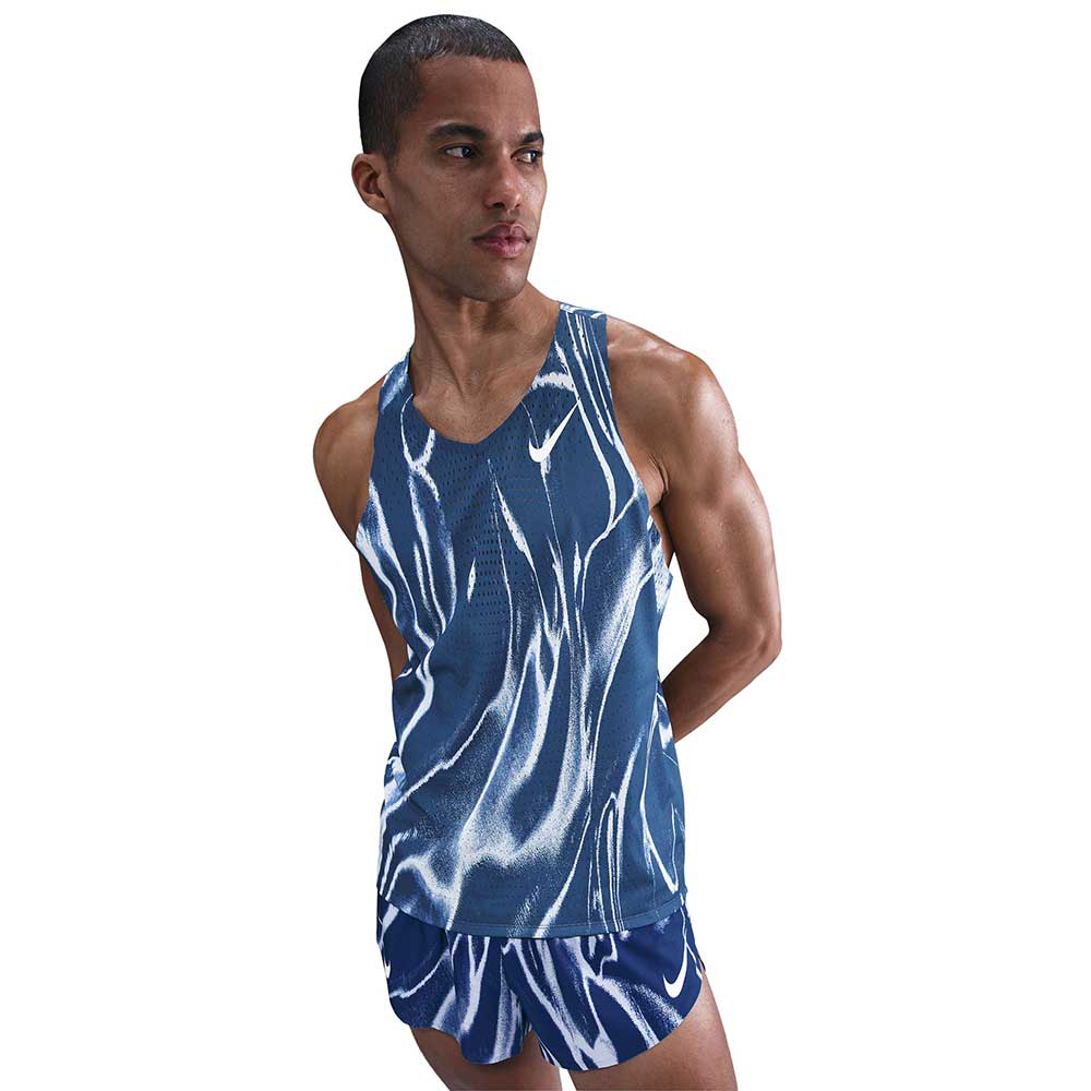 Men's Nike Dri-FIT Adv Aeroswift Singlet - Coastal Blue