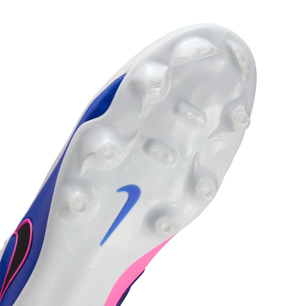 Men's Tiempo Maestro Academy FG/MG Soccer Cleat - White/Black/Racer Blue - Regular (D)