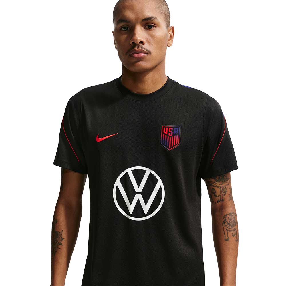 USMNT 2026 DF Strike SS Top - Black/Deep Royal Blue/Challenge Red