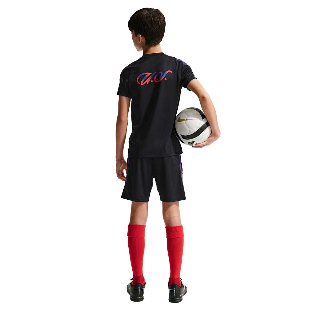 Youth USA DF Strike SS Top - Black/Deep Royal Blue/Challenge Red