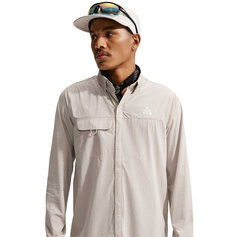 Men's ACG Aireez Long Sleeve Button Up - Cream II