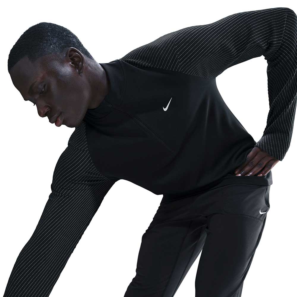 Men's Nike Dri-FIT Reflective 1/2 Zip - Black